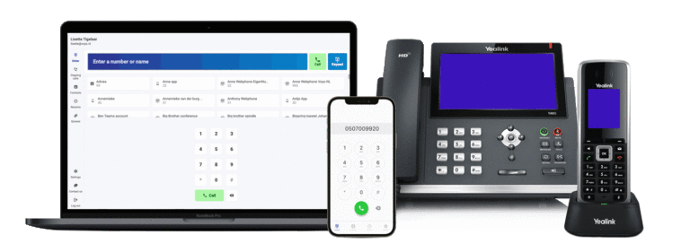 Phone system, softphones and VoIP phones