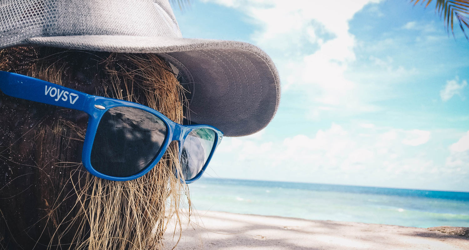 Voys sunglasses on coconut